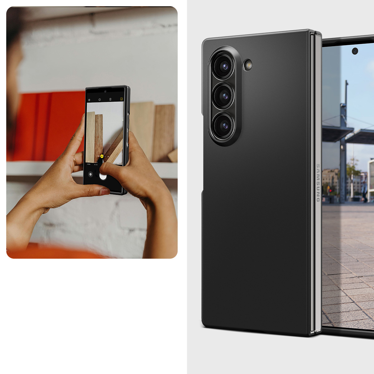 Etui Spigen Air Skin do Galaxy Z Fold6, czarne